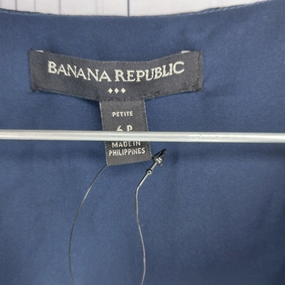 Banana Republic Pleated Tiered Sleeveless Polka Dot Dress NWT - Picture 3 of 16